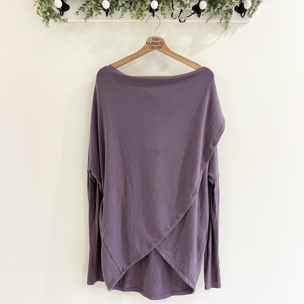 Athleta Purana Wrap Hoodie Sweatshirt- Small- Purple style 486073 modal